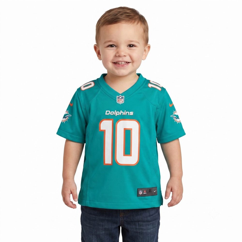 Nike Miami Dolphins Tyreek Hill 10 NFL Jersey Toddler 3T Aqua 9Z1T1N9P9-DOLTH
